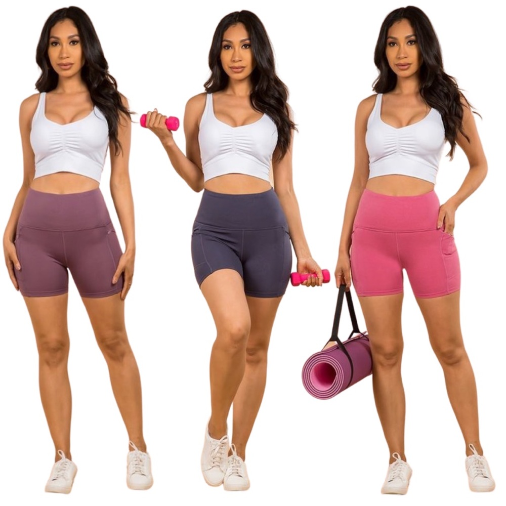 Yoga Shorts with Pockets (4 Colors)
